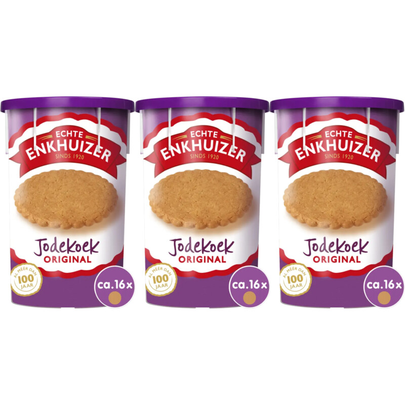 Echte Enkhuizer Jodekoek original 3-pack