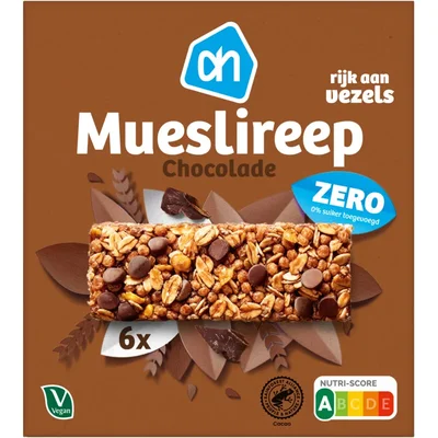 AH Mueslireep chocolade zero