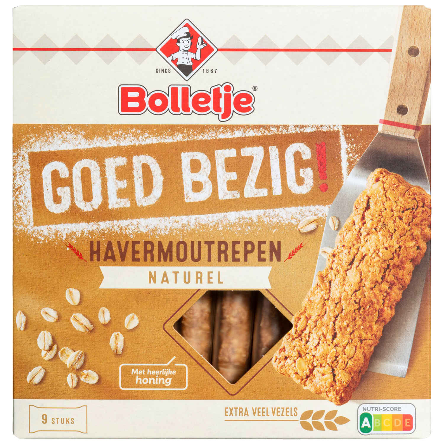 Bolletje Goed bezig havermoutrepen naturel