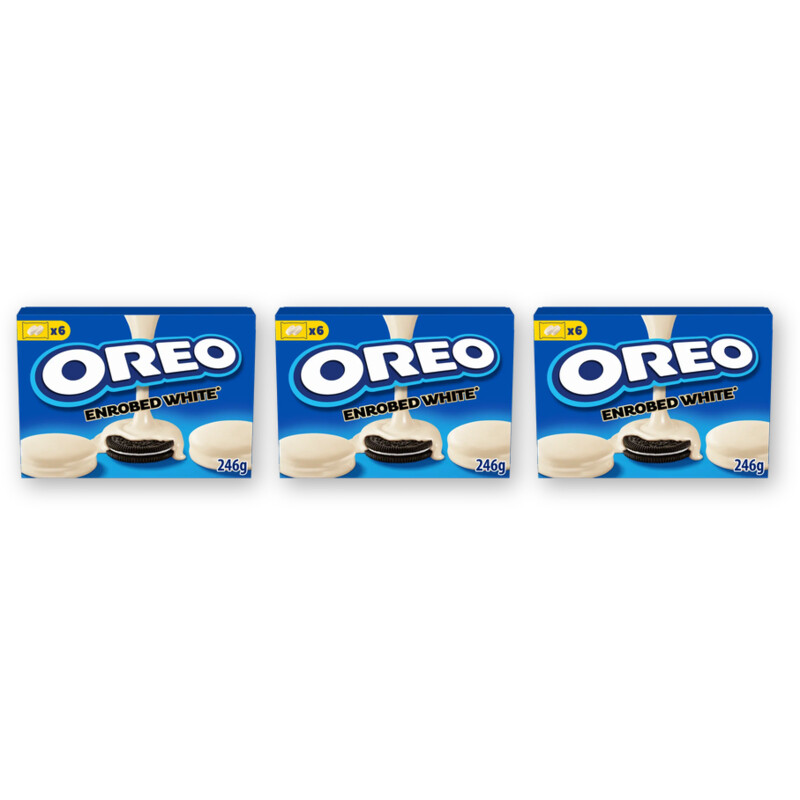 Oreo Koekjes omhuld witte chocosmaak 3-pack