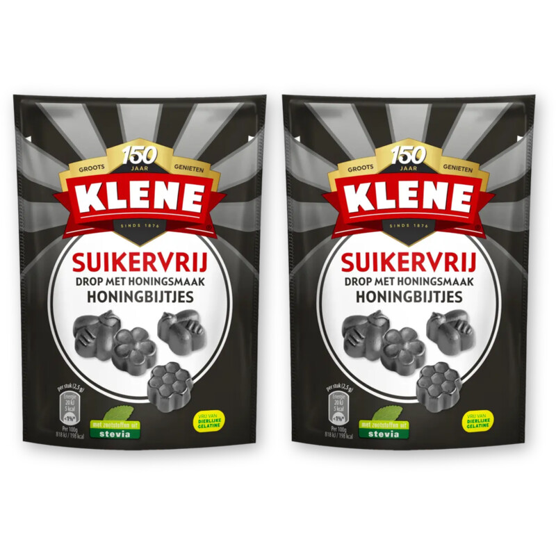 Klene Suikervrij honingbijtjes 2-pack