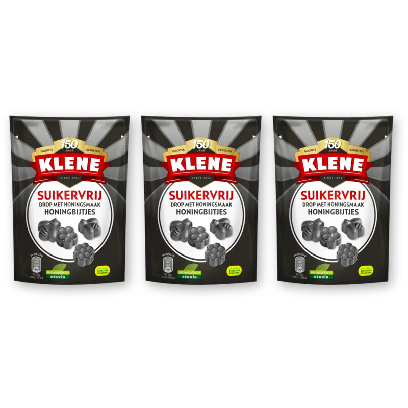 Klene Suikervrij honingbijtjes 3-pack