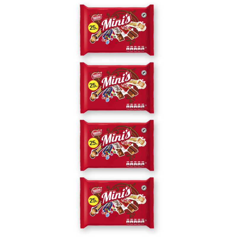 Nestlé Mini mix repen uitdeelzak 4-pack