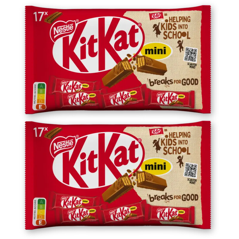Kitkat Mini melkchocolade uitdeelzak 2-pack