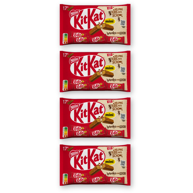 Kitkat Mini melkchocolade uitdeelzak 4-pack