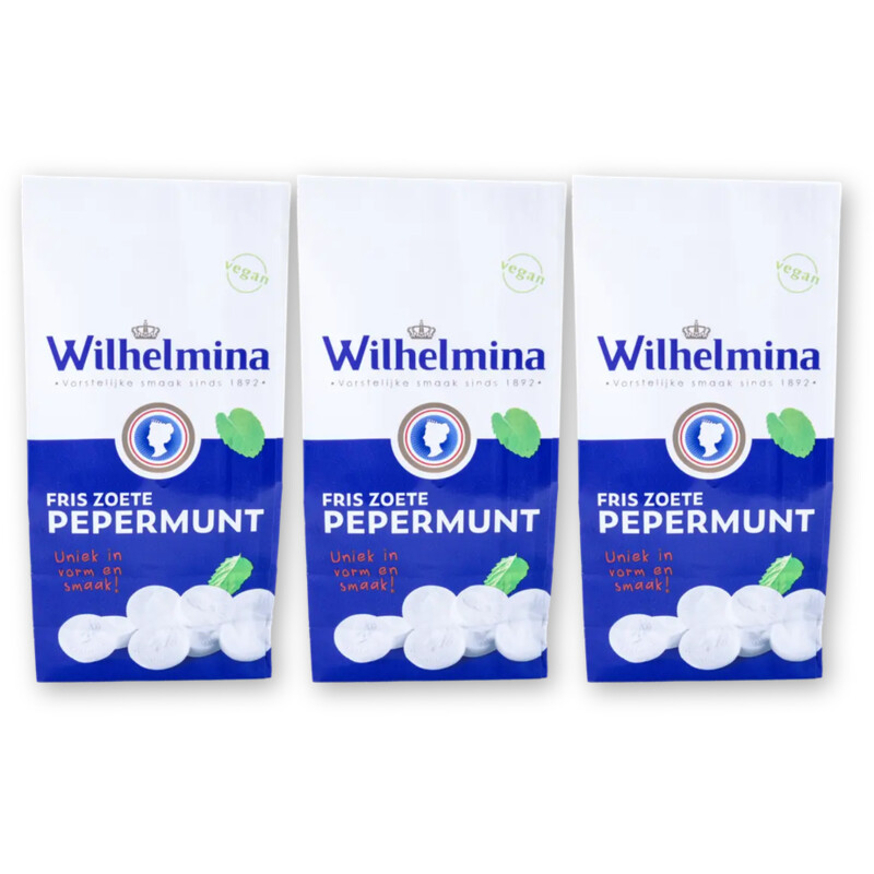 Wilhelmina Pepermunt 3-pack