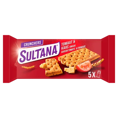 Sultana Crunchers tomaat & kaas