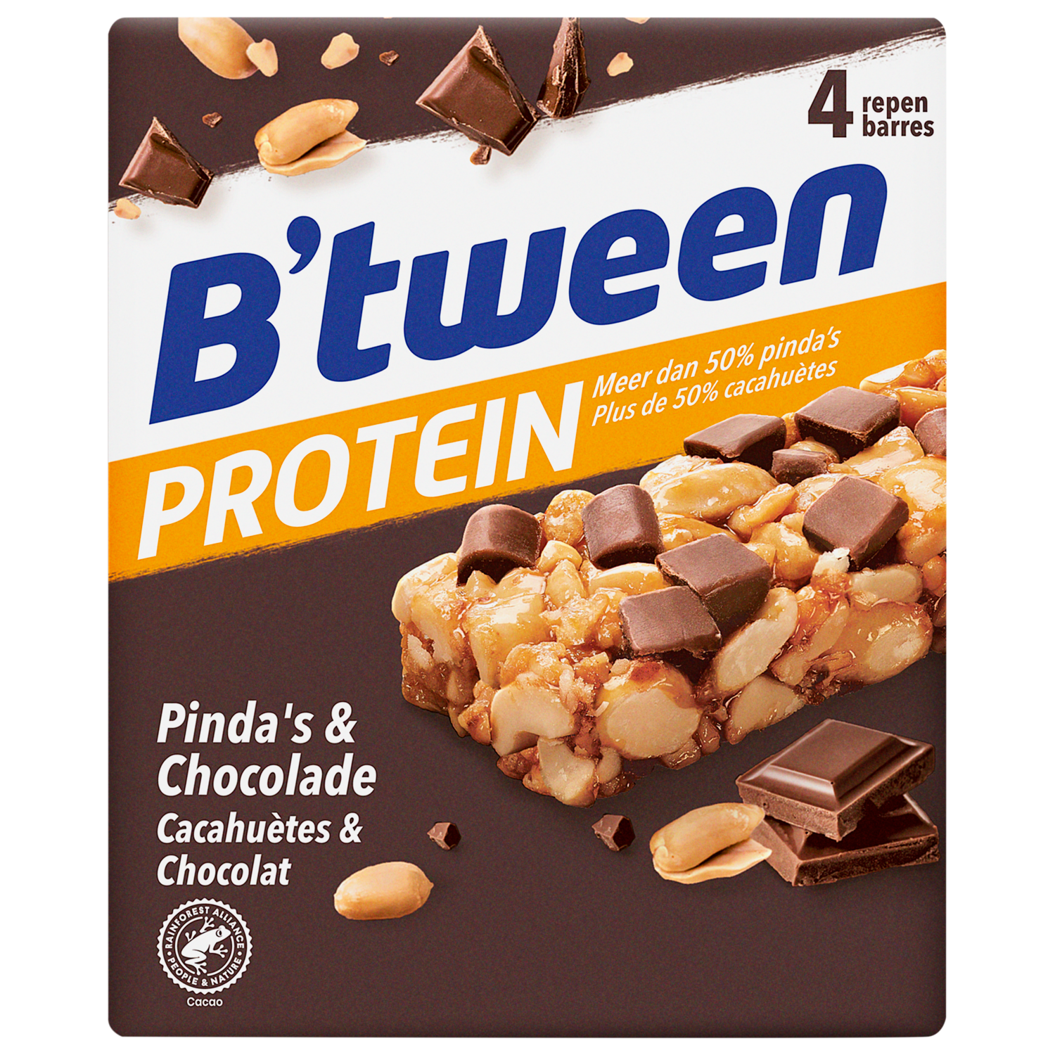 Hero B'tween protein pinda's & chocolade
