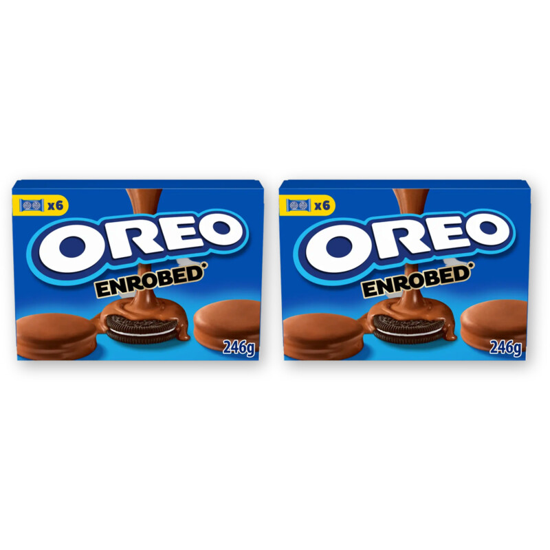 Oreo Koekjes omhuld melkchocosmaak 2-pack