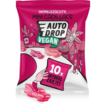 Autodrop Vegan mini cadillacs uitdeelzak