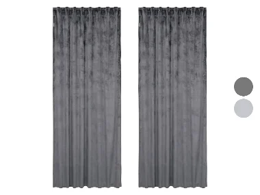 LOOKS by Wolfgang Joop Velours gordijnen 135 x 245 cm