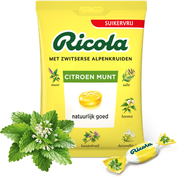 Ricola Citroen munt suikervrij