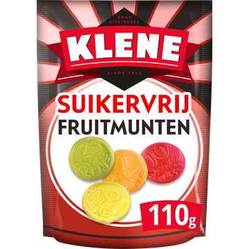 Klene Suikervrij fruitmunten