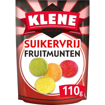 Klene Suikervrij fruitmunten
