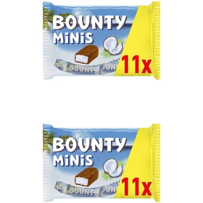 Bounty Minis repen uitdeelzak 2-pack
