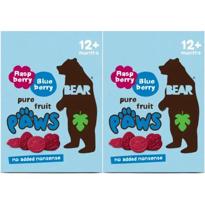 Bear Fruit mini's blauwe bes framboos 2-pack