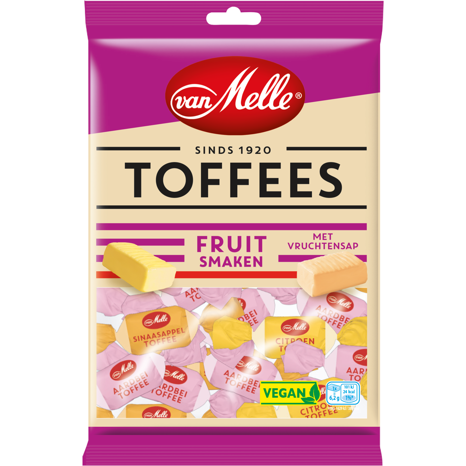 Van Melle Toffees fruit smaken