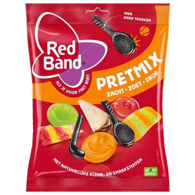 Red Band Pretmix zacht zoet drop