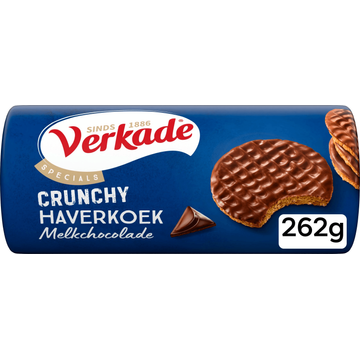 Verkade Crunchy haverkoek melkchocolade