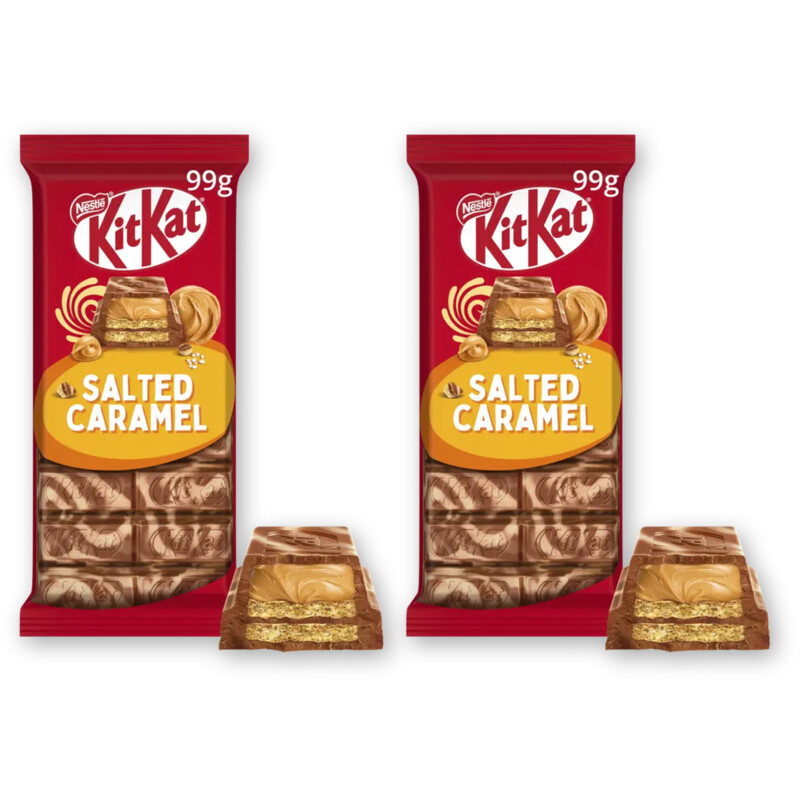 Kitkat Melkchocoladereep salted caramel 2-pack