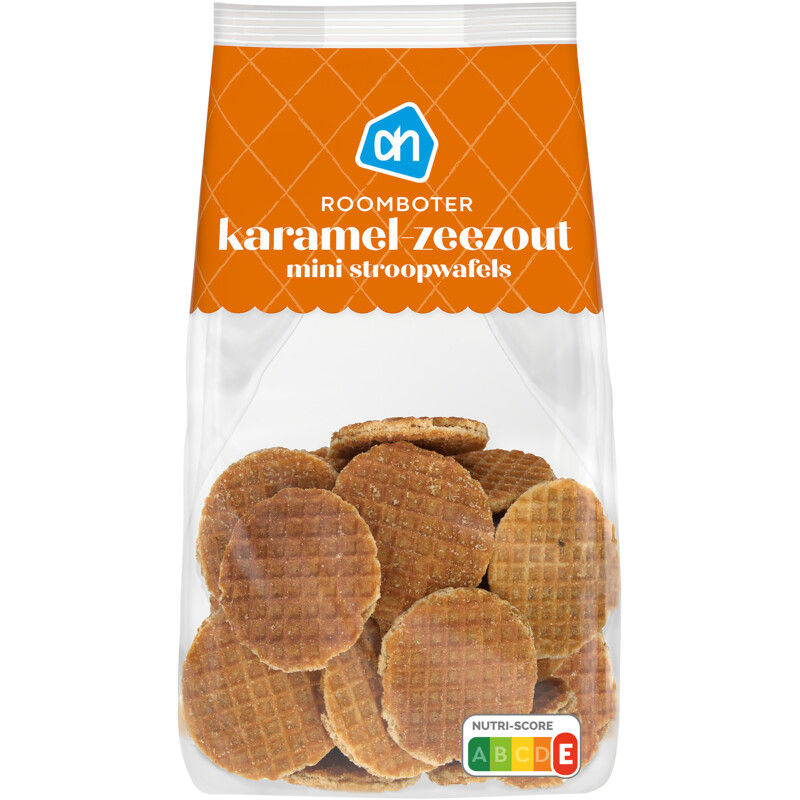 AH Stroopwafel mini karamel zeezout