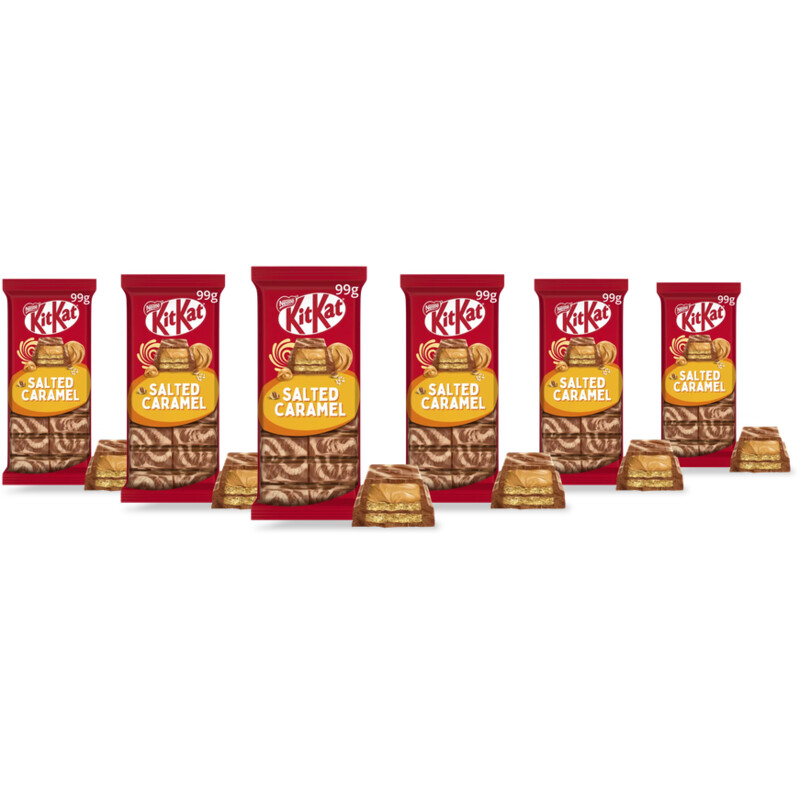 Kitkat Melkchocoladereep salted caramel 6-pack