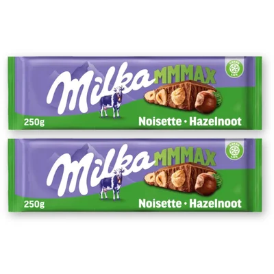 Milka Mmmax hazelnoot chocolade 2-pack