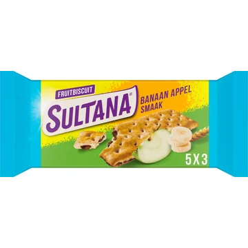 Sultana Fruitbiscuit banaan 30% minder suiker