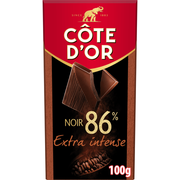 Côte d'Or Chocolade reep extra intense puur 86%