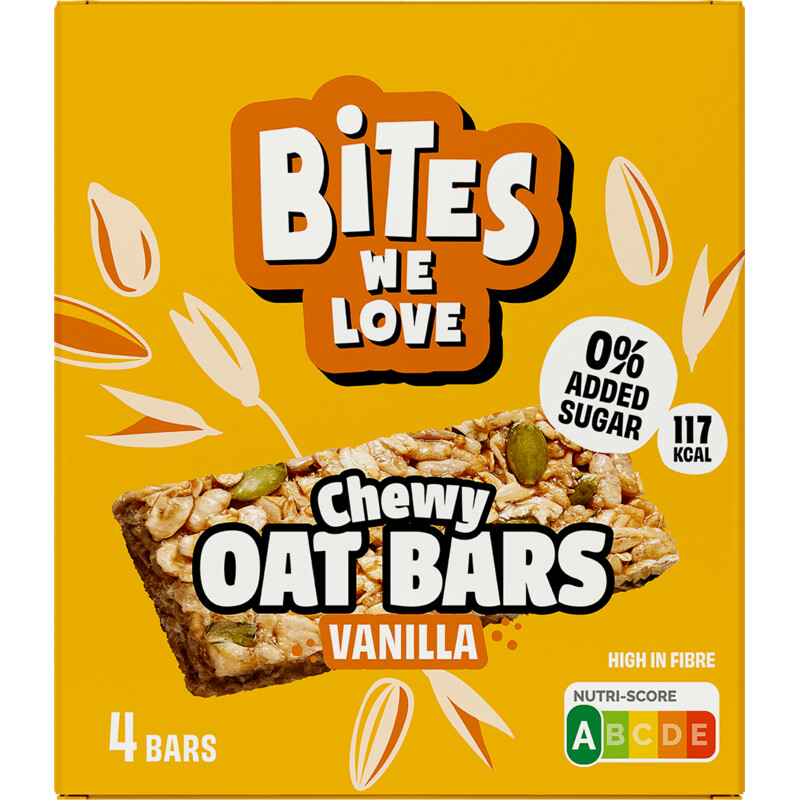 BitesWeLove Chewy oat bars vanille