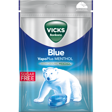 Vicks Blue menthol keelpastilles suikervrij