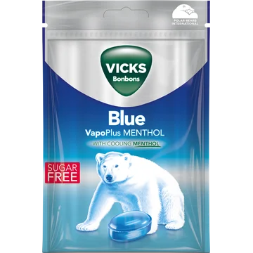 Vicks Blue menthol keelpastilles suikervrij