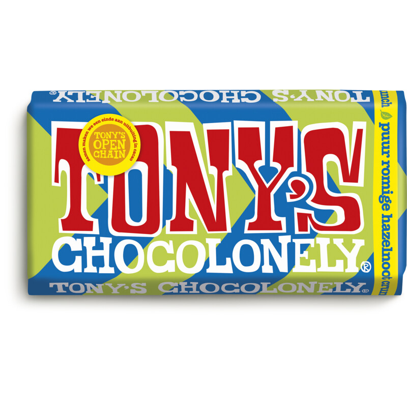Tony's Chocolonely Reep puur romige hazelnoot