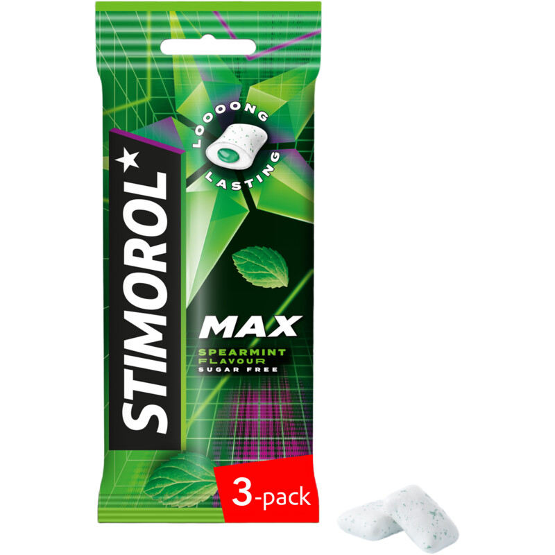 Stimorol Max spearmint 3-pack