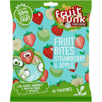 Fruitfunk Fruit bites strawberry & apple