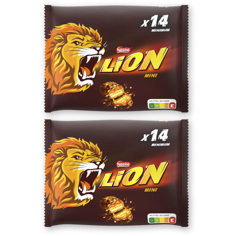 Lion Mini melkchocolade uitdeelzak 2-pack