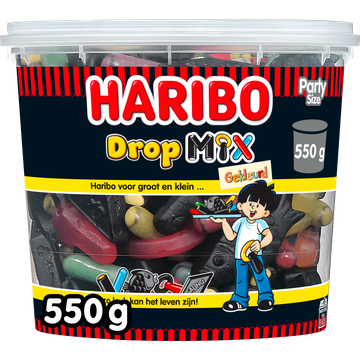 Haribo Dropmix gekleurd