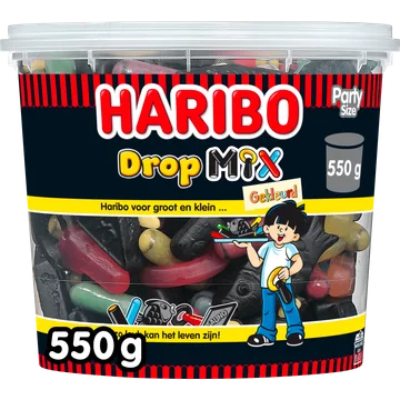 Haribo Dropmix gekleurd