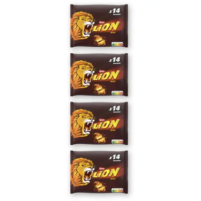 Lion Mini melkchocolade uitdeelzak 4-pack