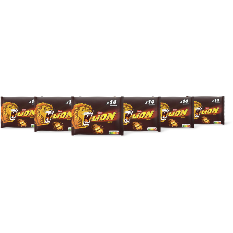 Lion Mini melkchocolade uitdeelzak 6-pack