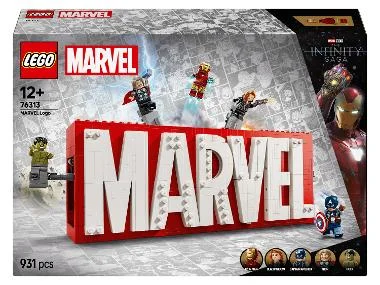 LEGO® Marvel Super Heroes 76313 MARVEL logo en minifiguren