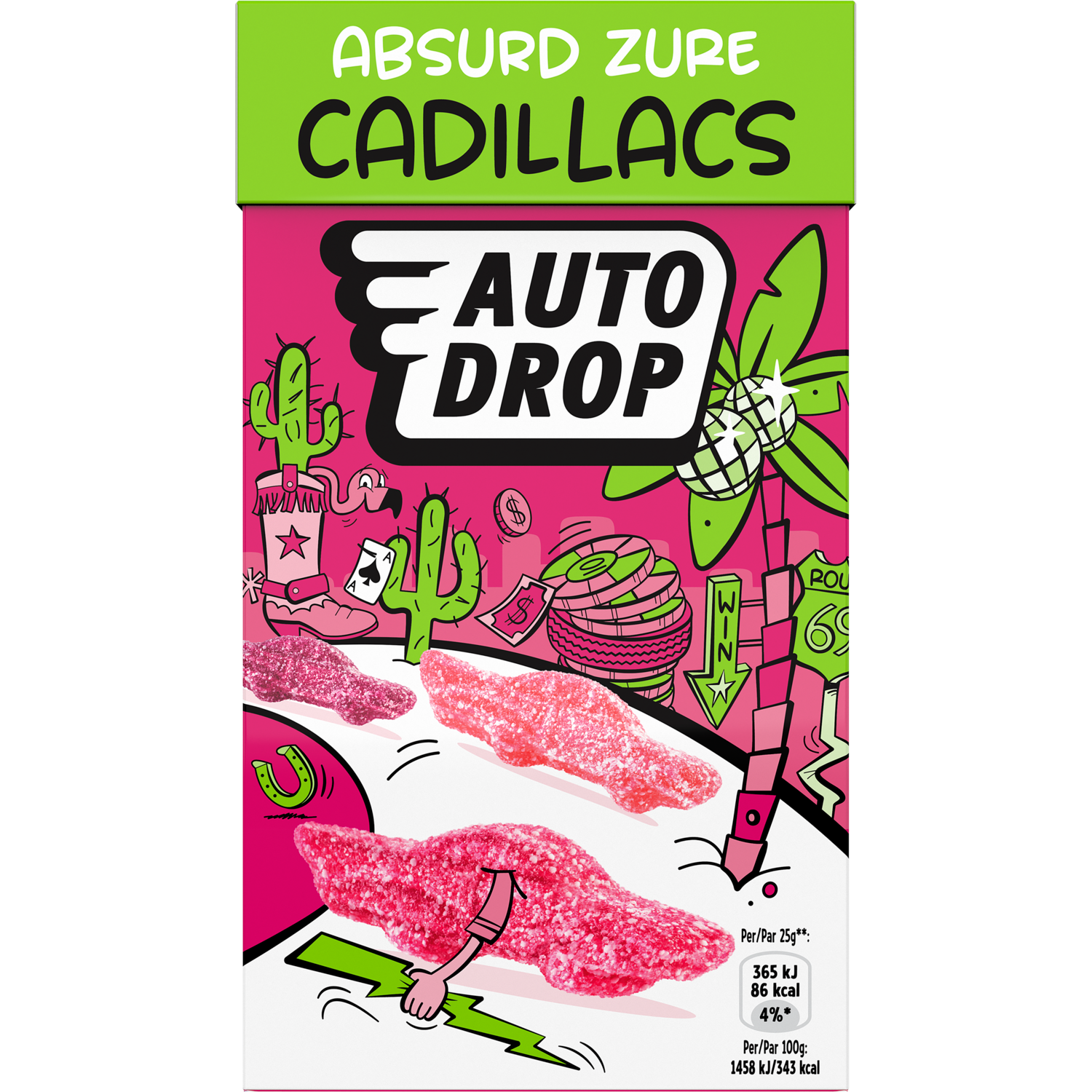Autodrop Absurd zure cadillacs
