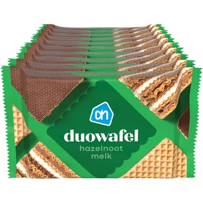 AH Duowafel hazelnoot melk 10-pack