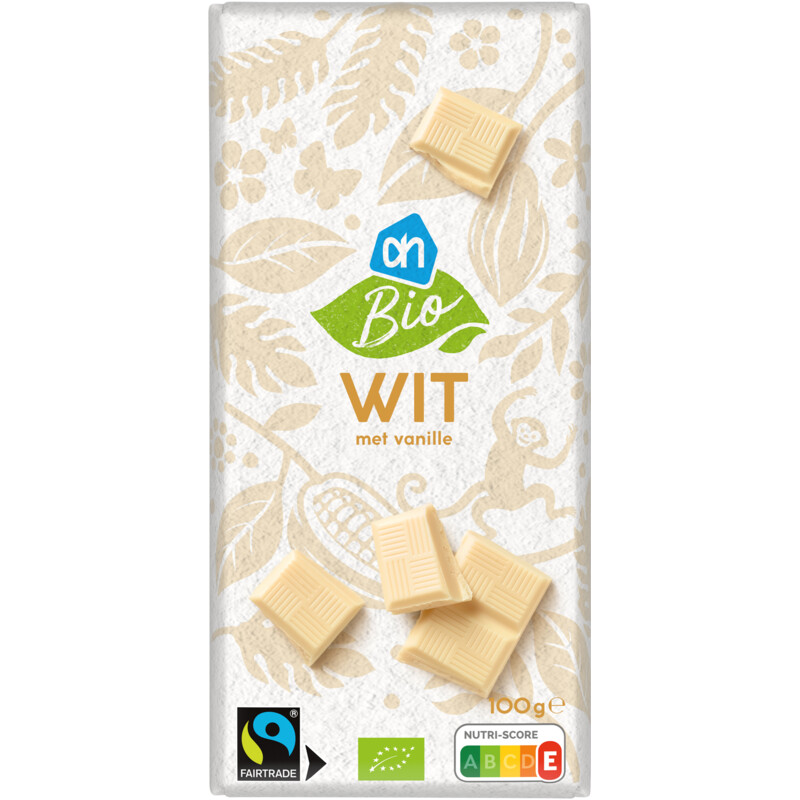 AH Biologisch Reep wit met bourbon vanille