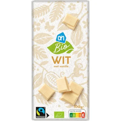 AH Biologisch Reep wit met bourbon vanille