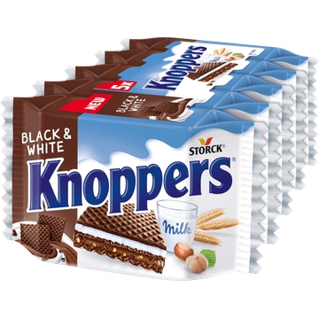 Knoppers Wafel black & white