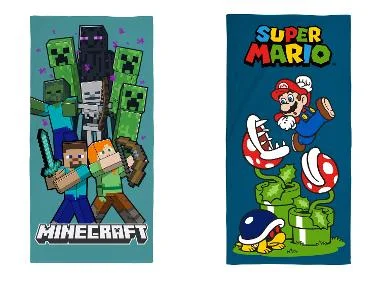 Kinder strandlaken Super Mario of Minecraft