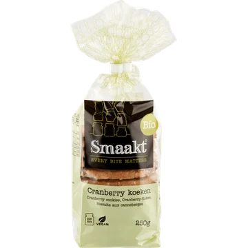 Smaakt Cranberrykoeken