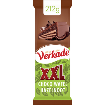 Verkade XXL choco wafel hazelnootcreme