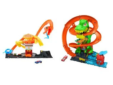 Hot Wheels Pizza Slam Corba Attack of T-Rex Blaze Battle